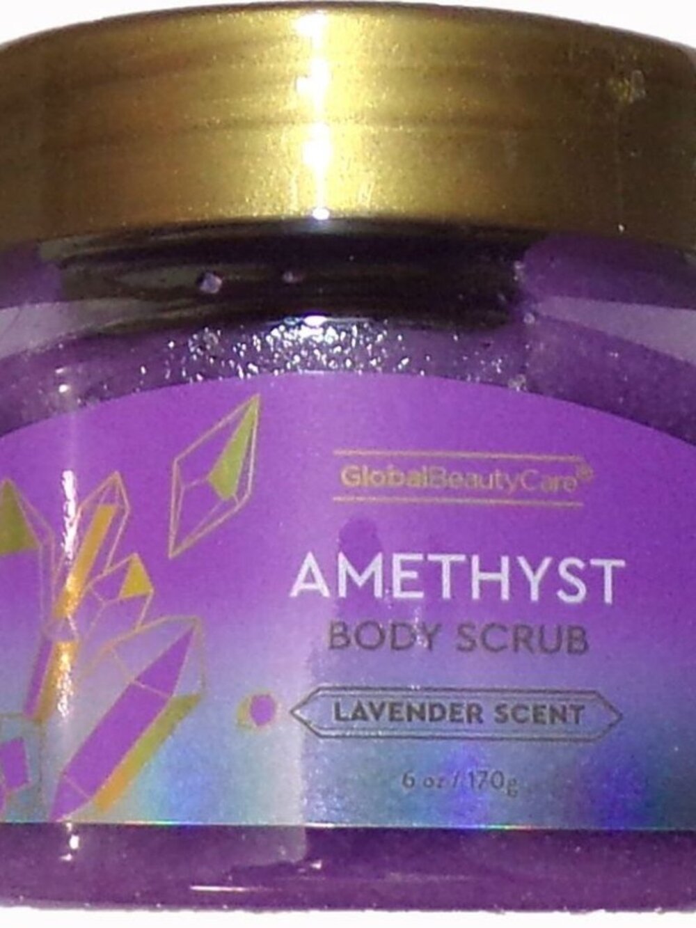 Global Beauty Care Body Scrub -Rose Quartz, Amethyst, Jade Balancing 6 oz Set